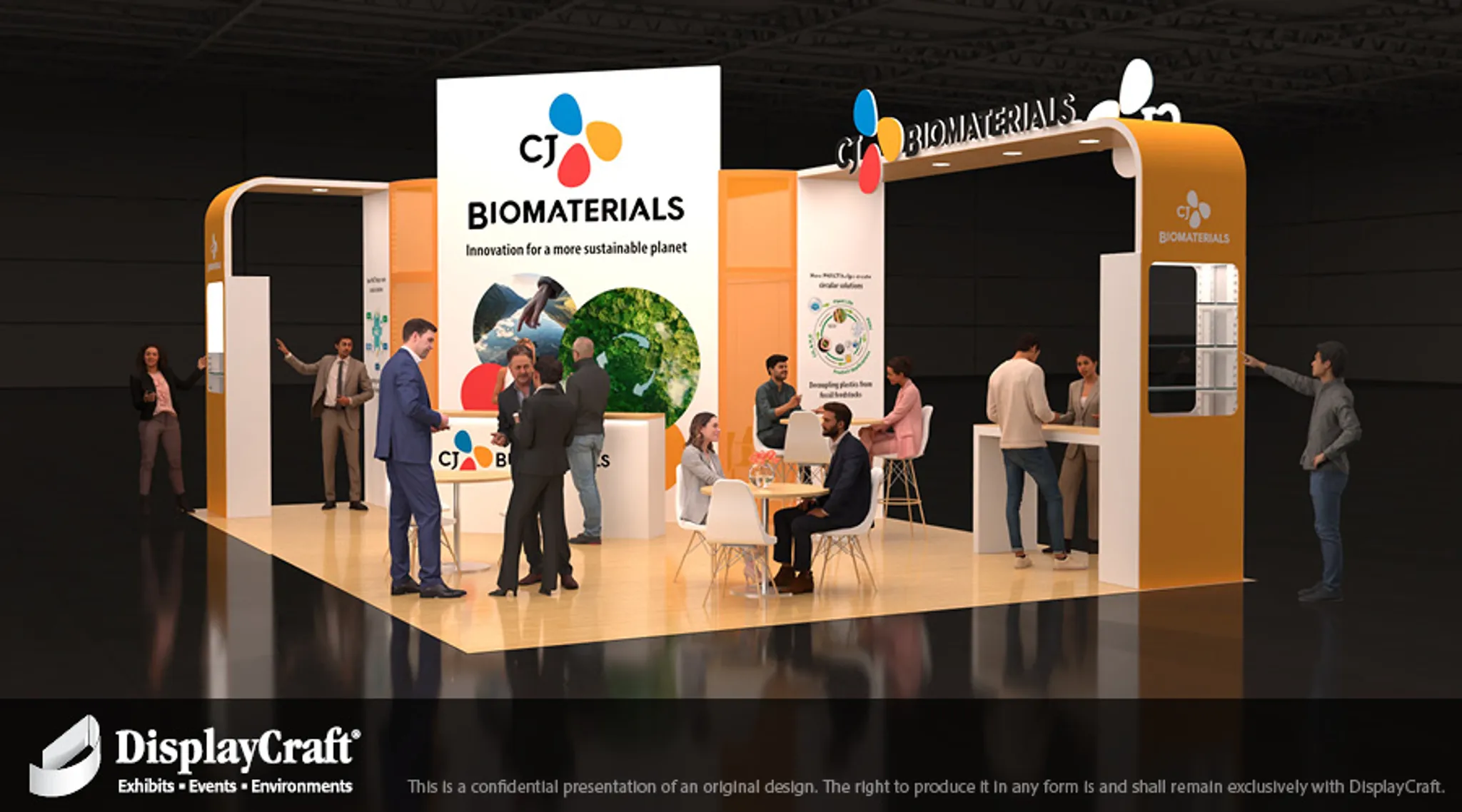 20x30 Île booth design by DisplayCraft
